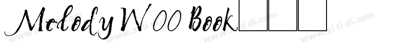 Melody W00 Book字体转换